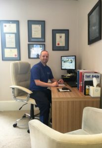 Stuart Millar in Dundee Podiatry Clinic